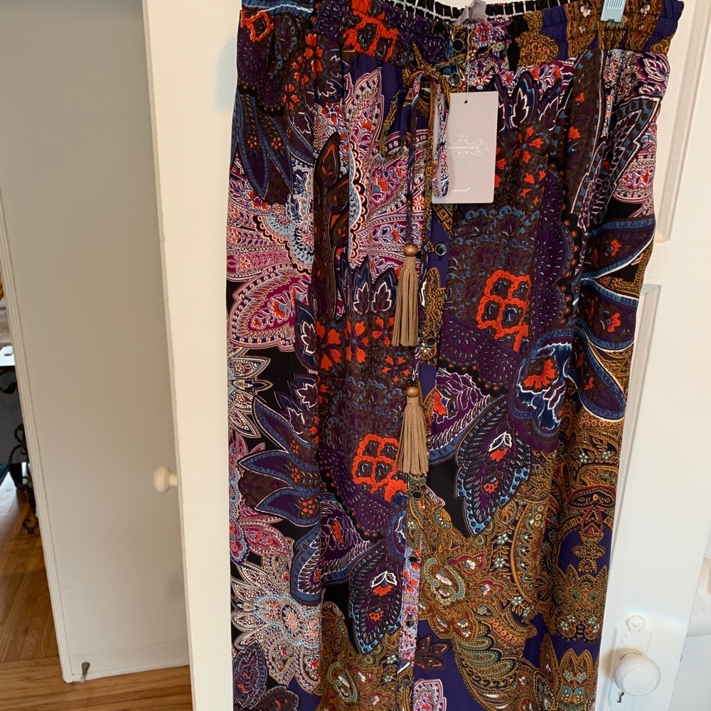 Long Paisley print skirt from Anthropologie